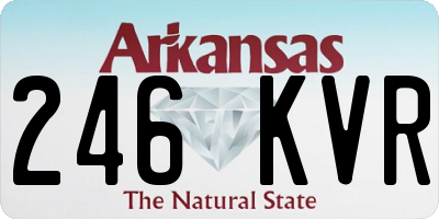 AR license plate 246KVR