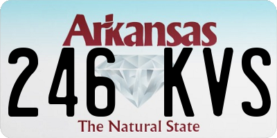 AR license plate 246KVS