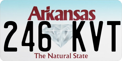 AR license plate 246KVT