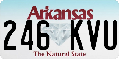 AR license plate 246KVU