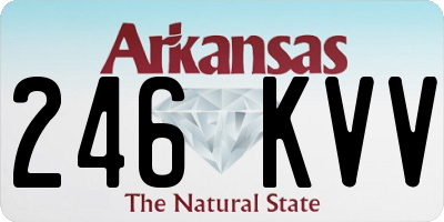 AR license plate 246KVV