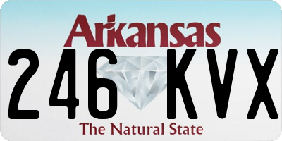AR license plate 246KVX