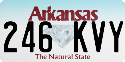AR license plate 246KVY