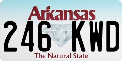 AR license plate 246KWD
