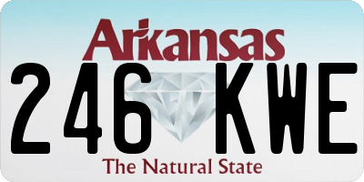 AR license plate 246KWE