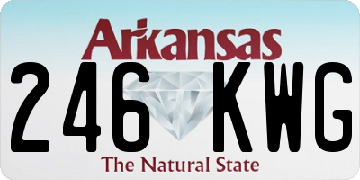 AR license plate 246KWG