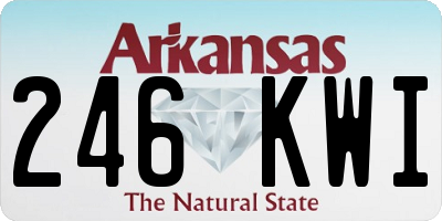 AR license plate 246KWI
