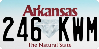 AR license plate 246KWM