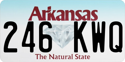 AR license plate 246KWQ