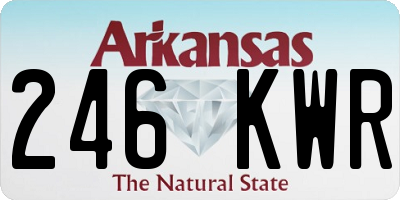 AR license plate 246KWR