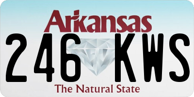 AR license plate 246KWS