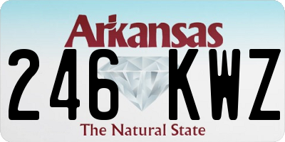 AR license plate 246KWZ
