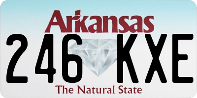 AR license plate 246KXE
