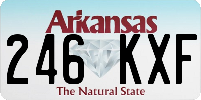 AR license plate 246KXF