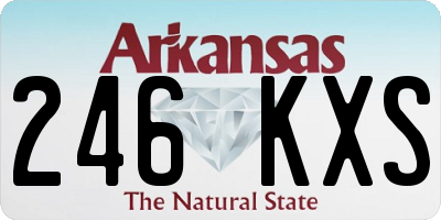 AR license plate 246KXS