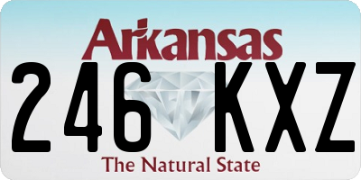 AR license plate 246KXZ