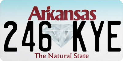 AR license plate 246KYE