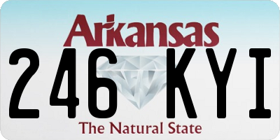 AR license plate 246KYI