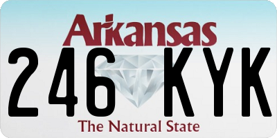 AR license plate 246KYK