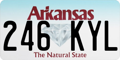 AR license plate 246KYL