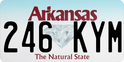AR license plate 246KYM