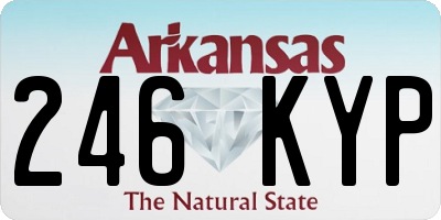 AR license plate 246KYP