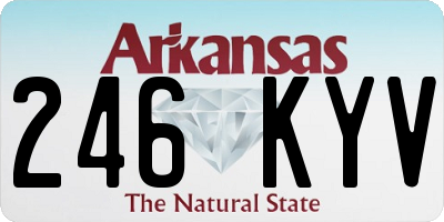 AR license plate 246KYV