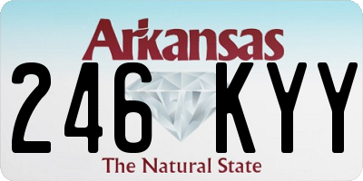 AR license plate 246KYY