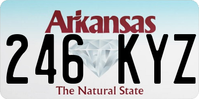 AR license plate 246KYZ
