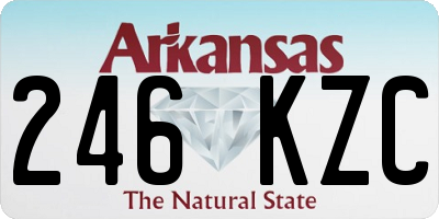 AR license plate 246KZC