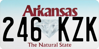 AR license plate 246KZK