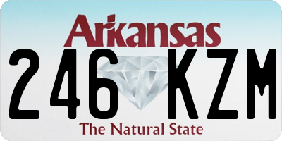 AR license plate 246KZM