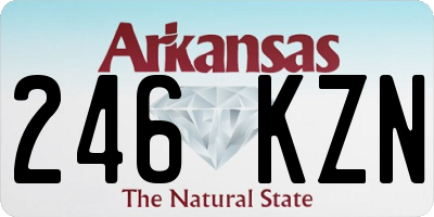 AR license plate 246KZN