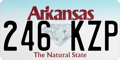 AR license plate 246KZP