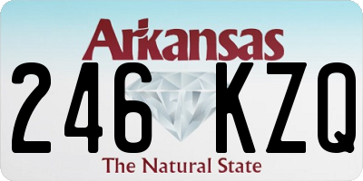AR license plate 246KZQ