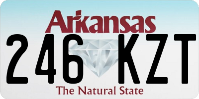 AR license plate 246KZT