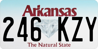 AR license plate 246KZY