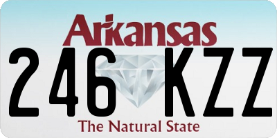 AR license plate 246KZZ