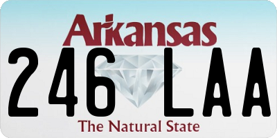 AR license plate 246LAA