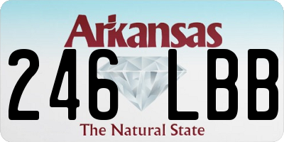 AR license plate 246LBB