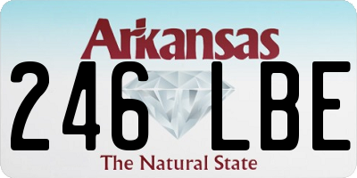 AR license plate 246LBE