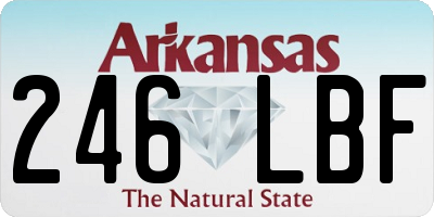 AR license plate 246LBF