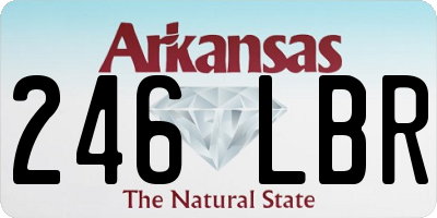AR license plate 246LBR