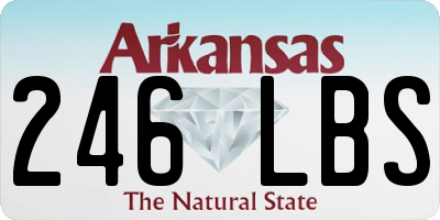AR license plate 246LBS