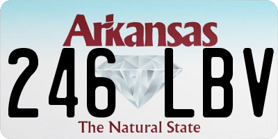 AR license plate 246LBV