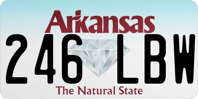 AR license plate 246LBW