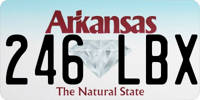 AR license plate 246LBX
