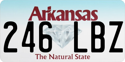 AR license plate 246LBZ