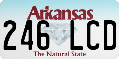 AR license plate 246LCD