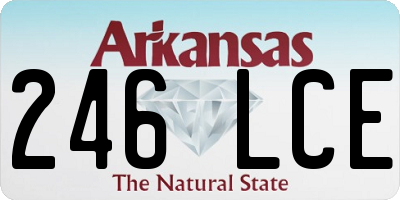 AR license plate 246LCE